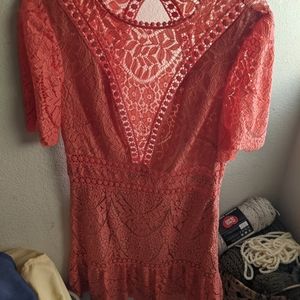 Saylor Dress in Coral. Size small